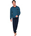 Robson Dark blue cotton long sleeved men's pyjama Dynamic Squares