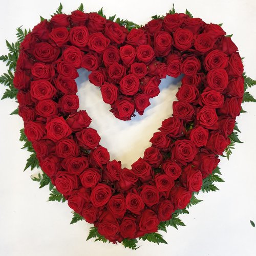 rozen.nl Rose heart open XXL rozen.nl Rose heart open XXL