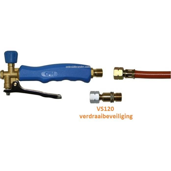 CFH VS120 verdraaibeveiliging voorkomt het verdraaien van gasslangen product afbeelding