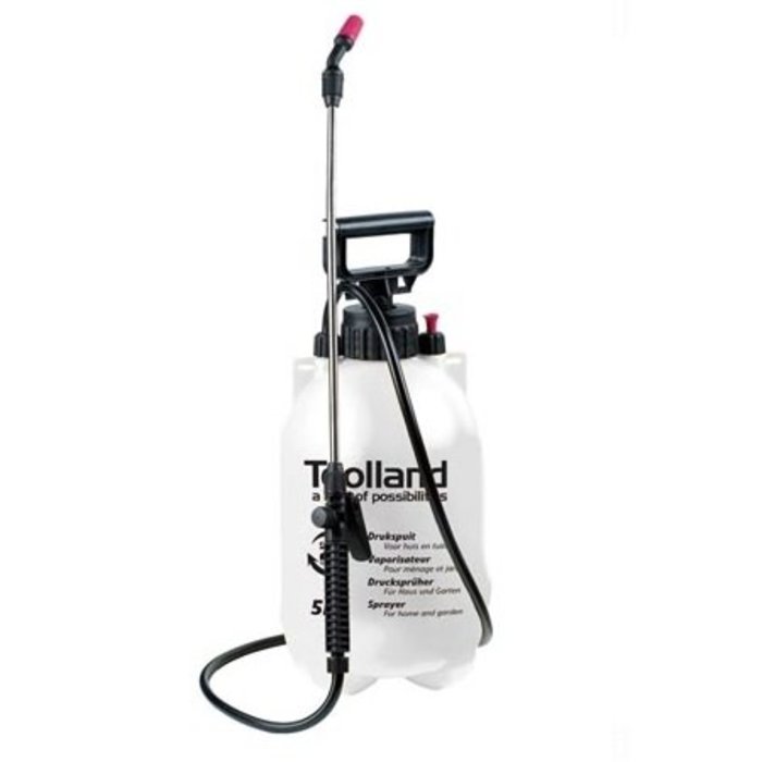 Toolland Drucksprüher | 5 Liter | für Unkraut geeignet