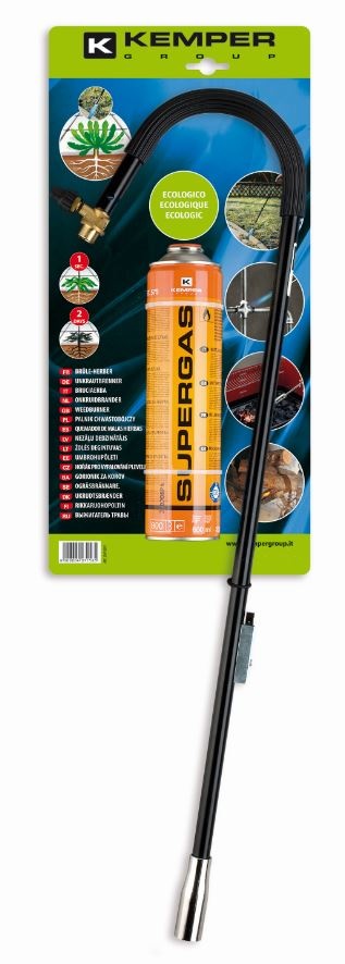 Kemper Onkruidbrander met piezo ontsteking en gratis gasfles product afbeelding