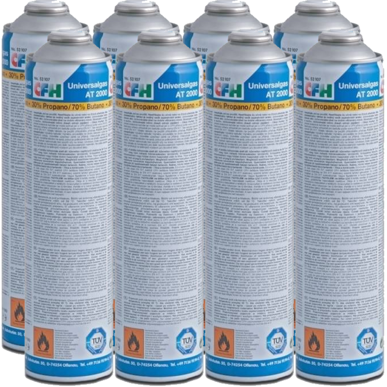 Hozelock Flasche 600 ml / 330 Gramm Gas kann für Gaskartusche  Unkrautbrenner 