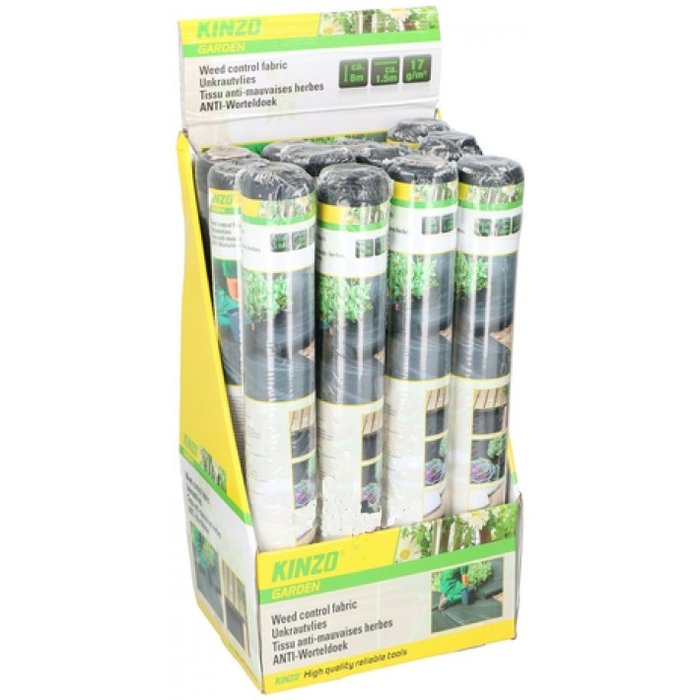 Kinzogarden Tissu anti mauvaises herbes 1.5 x 8 m