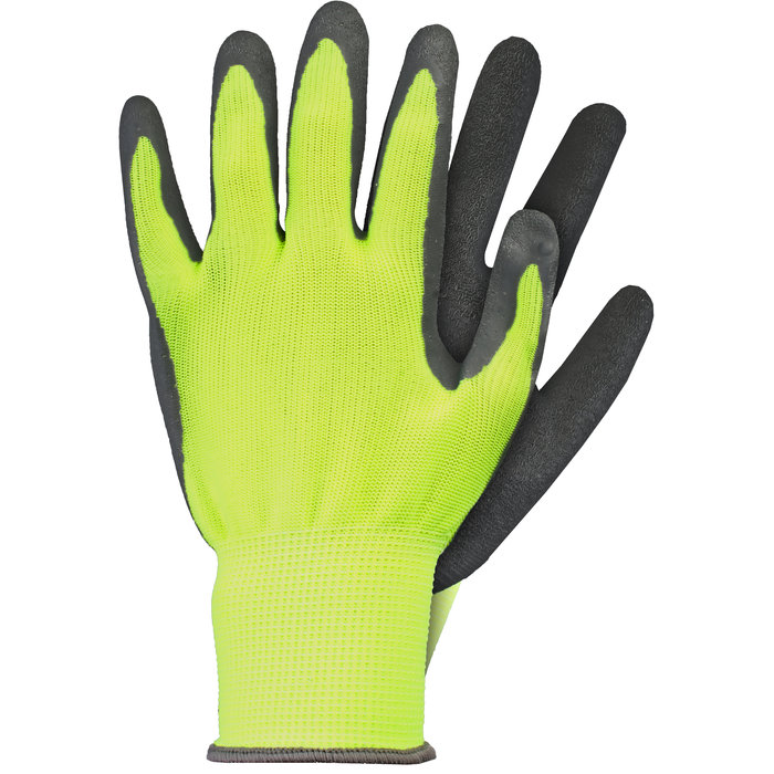 Talen Tools Arbeitshandschuh | Latex | Größe XL fluoreszierend