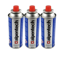 Alpentech Bouteille de gaz | 577 | 3x 400ml | Cartouches de gaz butane de 277 grammes