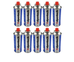 Alpentech Gasfles | Ik301 | 10x 400ml | 227gram butaan gaspatronen