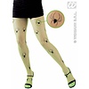 Halloweenaccessoires: Strumpfhose mit Spinne in 3 Farben