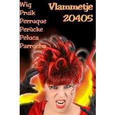 Karneval- & Fest Zubehör: Perücke "Flame"