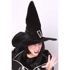 Hexe-hut Samt mit Schnalle