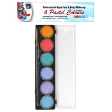 Schmink-palette aqua 6 pastell Farben