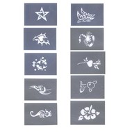 Party-bedarf: Chablone für Glitterpuder