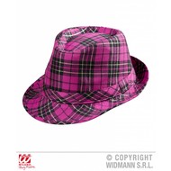 Faschings-hüte Kojakhut beige kariert