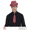 Faschings-accessoires: Rot karierter Krawatte