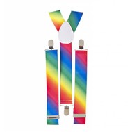 Faschings-accessoiren Hosenträger Regenbogen