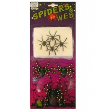 Halloween-sachen: : Dirty spiders in web
