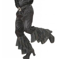 Karnevals-Kleidung: Schwarze Satin/samt Hose mit Naht Karnevals-Kleidung: Schwarze Satin/samt Hose mit Naht