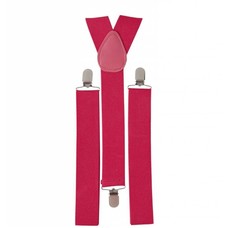 Faschings-accessoiren Hosenträger in frechem rosa