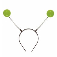 Karnevals-zubehör Tiara mit Antenne grün Karnevals-zubehör Tiara mit Antenne grün