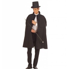 Faschingskostüm Schwarzen Umhang mit Kragen