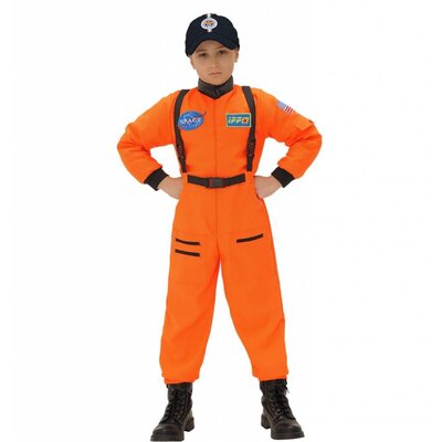 Faschingskleidung: Orange Astronauten overall für kids