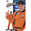 Faschingskleidung: Orange Astronauten-overall für Männer