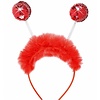 Karnevals-zubehör: Tiara mit roten Pailletten
