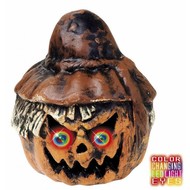 Halloween Accessoires: Kurbisch Vogelscheuche mit Licht