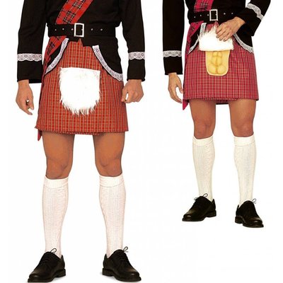 Karnevals-accessoires: Schottische Kilt mit Uberraschung