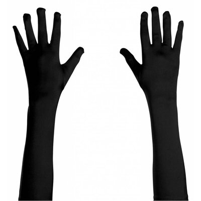 Karnevals-accessoires: Handschuhe satin (45 cm)