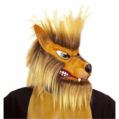 Maske: Wolf mit Haar