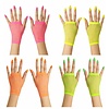 Karnevals-accessoires: Netzhandschuhe rosa