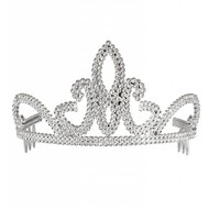Karnevals-zubehör Tiara Katzee in silber