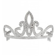 Karnevals-zubehör Tiara Katzee in silber