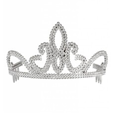 Karnevals-zubehör Tiara Katzee in silber