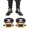 Karnevals-accessoires: Piraten Schuhschnallen