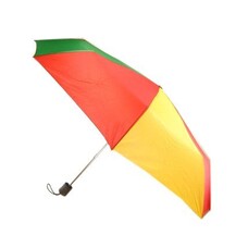 Karnevalszubehör: Regenschirm rot/gelb/grün