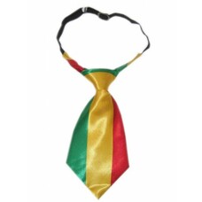 Karneval- & Fest Zubehör: kurze Krawatte (rot/grün/gelb)