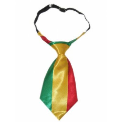 Karneval- & Fest Zubehör: kurze Krawatte (rot/grün/gelb)