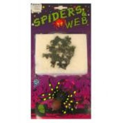 Halloween-sachen: : Mini Dirty spiders in web