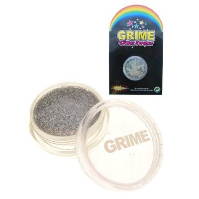 Faschings-make-up: Glitter Schminke Puder Silber