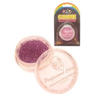 Party-bedarf: Schminke Glitterpuder rosa