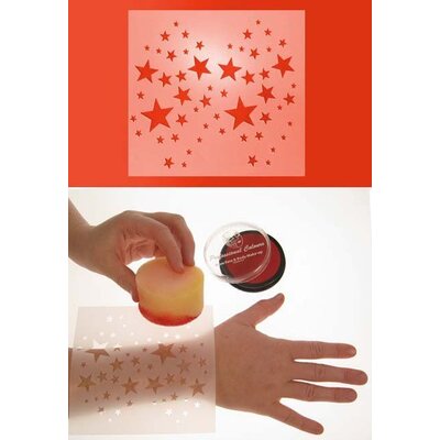 Schminkaccessoires: Schminke Chablonen Stars en dots