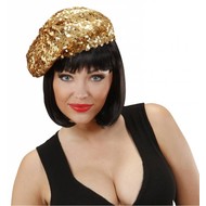 Karnevals-zubehör Baret Tine in gold