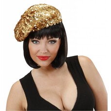 Karnevals-zubehör Baret Tine in gold