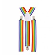 Faschings-accessoiren Multi-color Hosenträger Streifen Faschings-accessoiren Multi-color Hosenträger Streifen