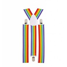 Faschings-accessoiren Multi-color Hosenträger Streifen