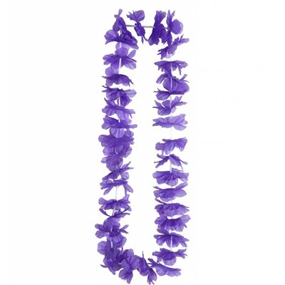 Faschings Kleidergeschäft: Violette Hawaii Kette