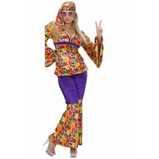 Faschingskostüm: Hippie dame (Samtlook)