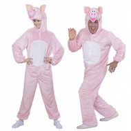 Faschingskostüme Plüsche rosa Schwein-Anzüge für Erwachsenen
