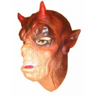 Latex Maske Affe mit Hörnchen